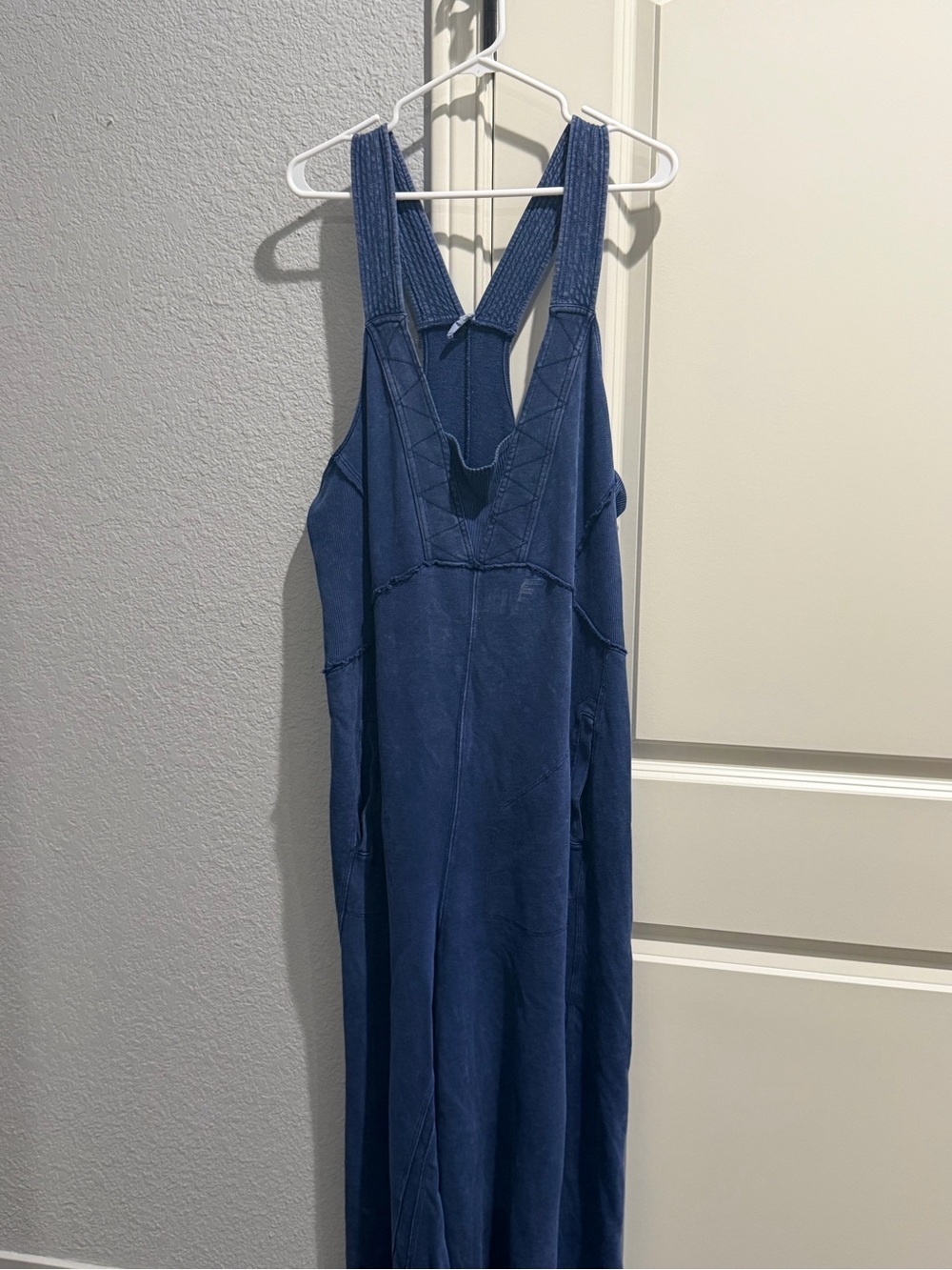 Navy Blue Sleeveless Jumper Dress